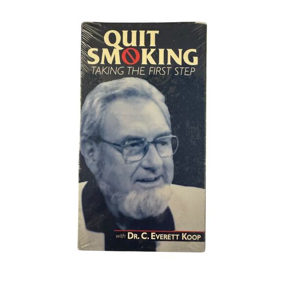 Vintage Self Help Quit Smoking C. Everett Koop VHS 1994 New Sealed - Picture 1 of 3